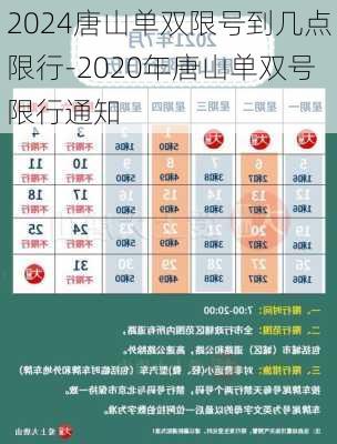 2024唐山单双限号到几点限行-2020年唐山单双号限行通知