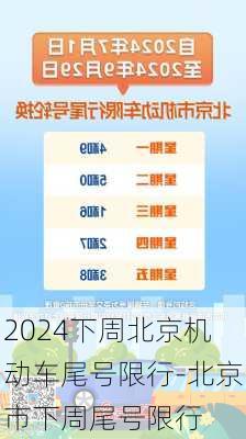 2024下周北京机动车尾号限行-北京市下周尾号限行