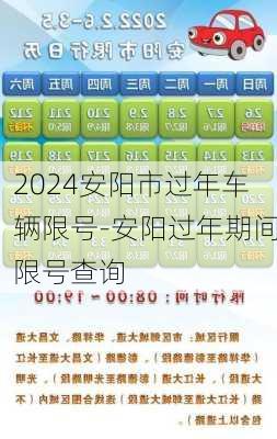 2024安阳市过年车辆限号-安阳过年期间限号查询