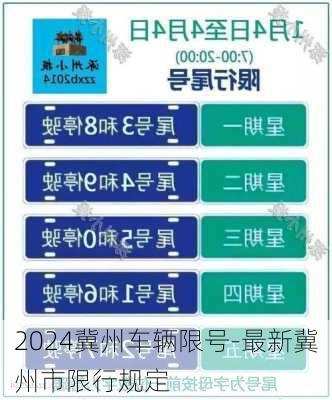 2024冀州车辆限号-最新冀州市限行规定