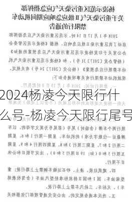 2024杨凌今天限行什么号-杨凌今天限行尾号