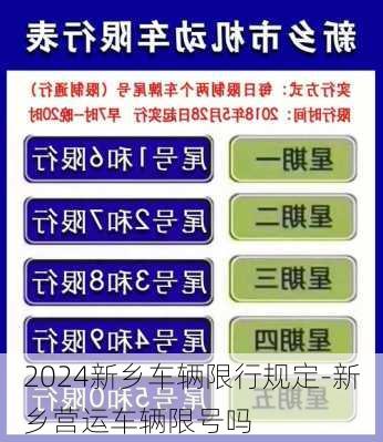 2024新乡车辆限行规定-新乡营运车辆限号吗