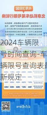 2024车辆限号时间查询-车辆限号查询表最新规定