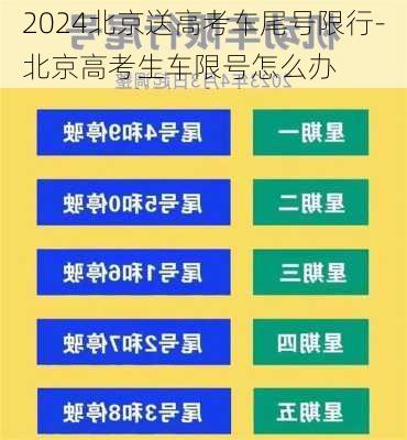 2024北京送高考车尾号限行-北京高考生车限号怎么办