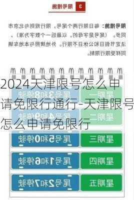 2024天津限号怎么申请免限行通行-天津限号怎么申请免限行