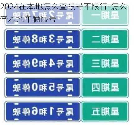 2024在本地怎么查限号不限行-怎么查本地车辆限号