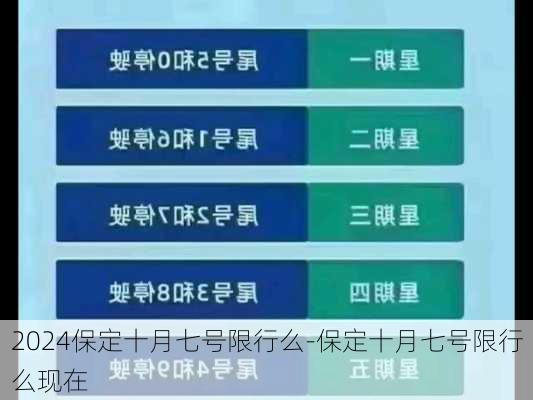 2024保定十月七号限行么-保定十月七号限行么现在