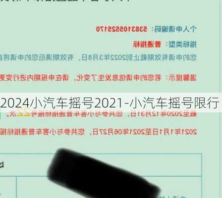 2024小汽车摇号2021-小汽车摇号限行