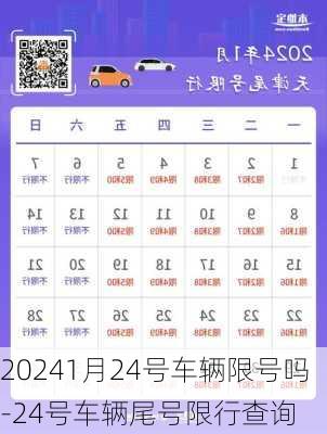 20241月24号车辆限号吗-24号车辆尾号限行查询