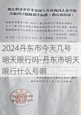 2024丹东市今天几号明天限行吗-丹东市明天限行什么号啊