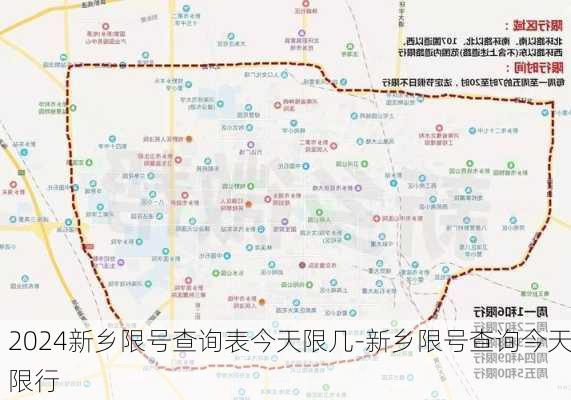 2024新乡限号查询表今天限几-新乡限号查询今天限行