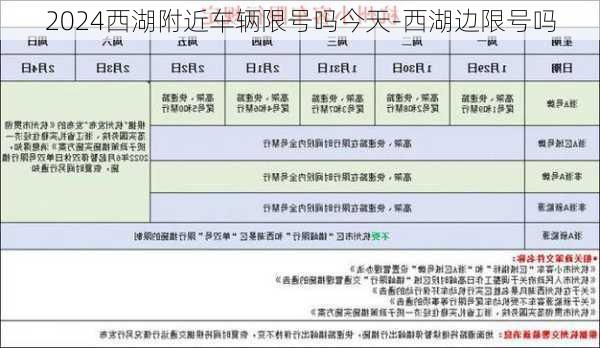 2024西湖附近车辆限号吗今天-西湖边限号吗