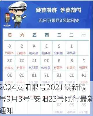 2024安阳限号2021最新限号9月3号-安阳23号限行最新通知