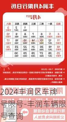 2024丰润区车牌号限号-丰润车辆限号查询