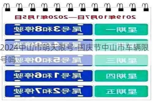 2024中山市明天限号-国庆节中山市车辆限号吗