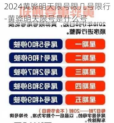 2024黄骅明天限号限几号限行-黄骅明天限号是什么号