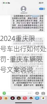 2024重庆限号车出行如何处罚-重庆车辆限号文案说说