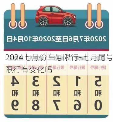 2024七月份车号限行-七月尾号限行有变化吗