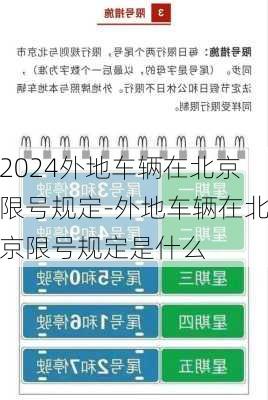 2024外地车辆在北京限号规定-外地车辆在北京限号规定是什么