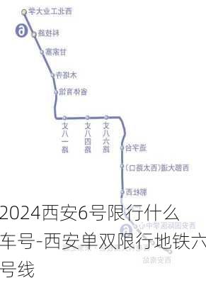 2024西安6号限行什么车号-西安单双限行地铁六号线