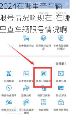 2024在哪里查车辆限号情况啊现在-在哪里查车辆限号情况啊