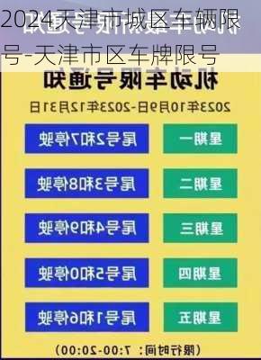 2024天津市城区车辆限号-天津市区车牌限号