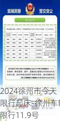 2024徐州市今天限行起床-徐州车辆限行11.9号