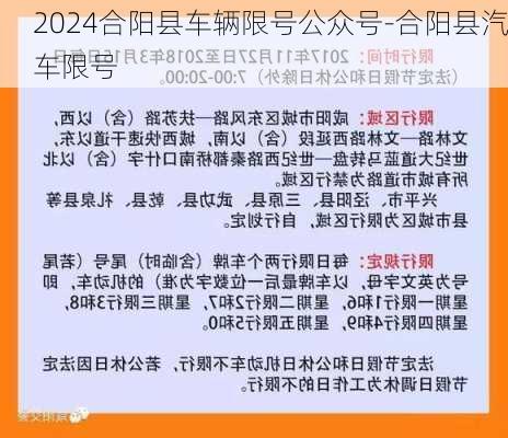 2024合阳县车辆限号公众号-合阳县汽车限号