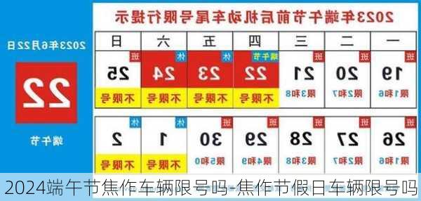 2024端午节焦作车辆限号吗-焦作节假日车辆限号吗