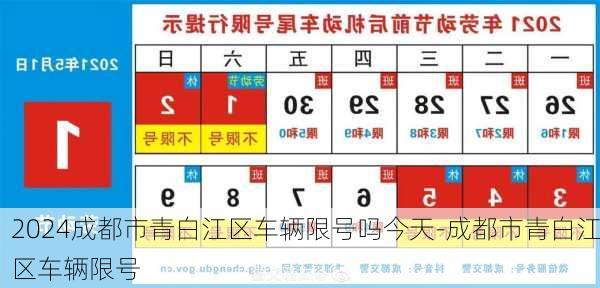 2024成都市青白江区车辆限号吗今天-成都市青白江区车辆限号