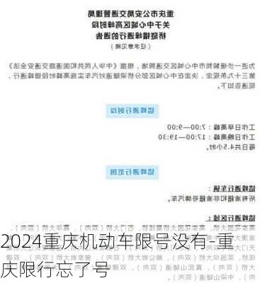 2024重庆机动车限号没有-重庆限行忘了号