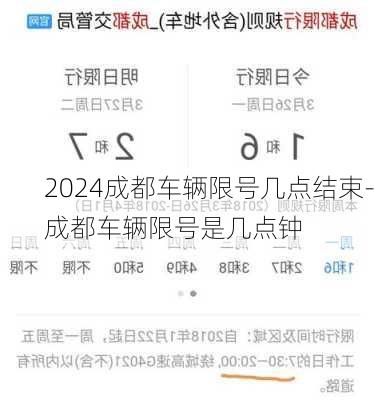 2024成都车辆限号几点结束-成都车辆限号是几点钟