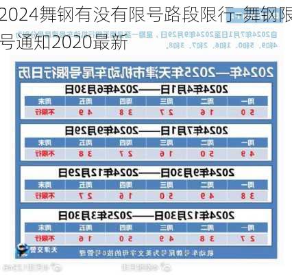 2024舞钢有没有限号路段限行-舞钢限号通知2020最新