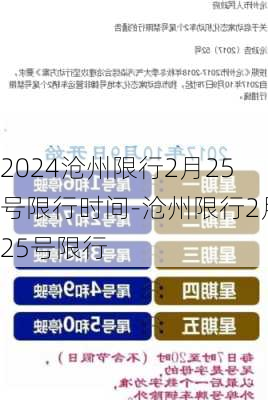 2024沧州限行2月25号限行时间-沧州限行2月25号限行