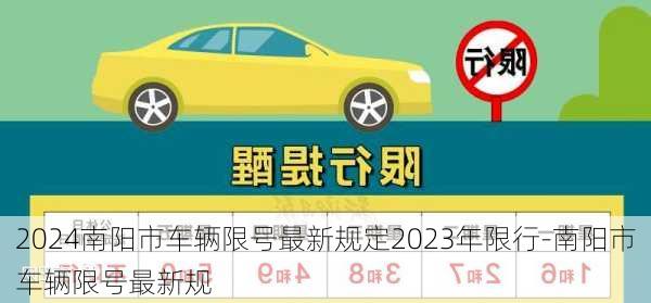 2024南阳市车辆限号最新规定2023年限行-南阳市车辆限号最新规