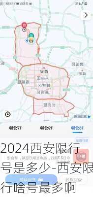 2024西安限行号是多少-西安限行啥号最多啊