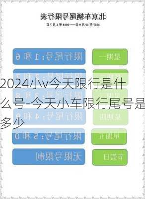 2024小v今天限行是什么号-今天小车限行尾号是多少