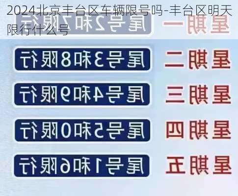 2024北京丰台区车辆限号吗-丰台区明天限行什么号