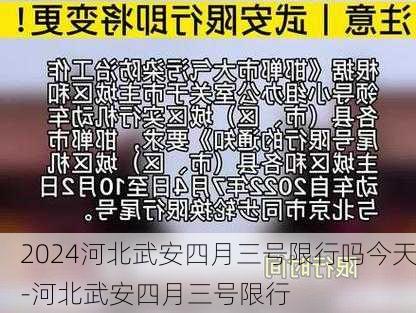 2024河北武安四月三号限行吗今天-河北武安四月三号限行