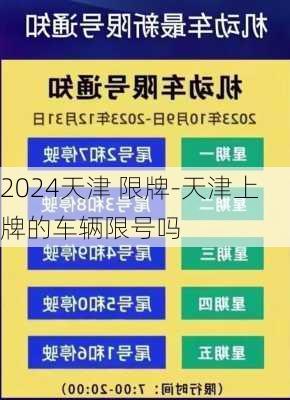 2024天津 限牌-天津上牌的车辆限号吗