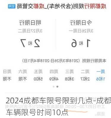 2024成都车限号限到几点-成都车辆限号时间10点