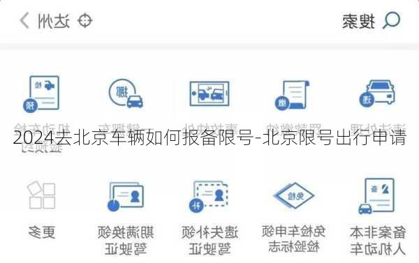 2024去北京车辆如何报备限号-北京限号出行申请