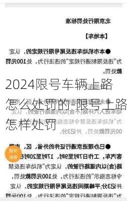 2024限号车辆上路怎么处罚的-限号上路怎样处罚