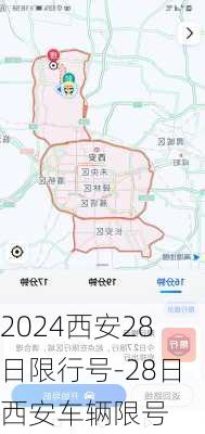 2024西安28日限行号-28日西安车辆限号