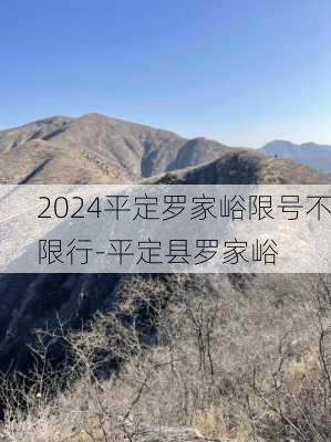 2024平定罗家峪限号不限行-平定县罗家峪