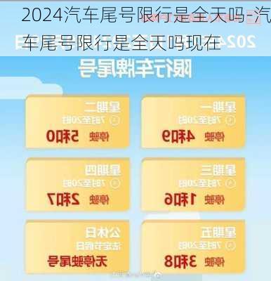 2024汽车尾号限行是全天吗-汽车尾号限行是全天吗现在