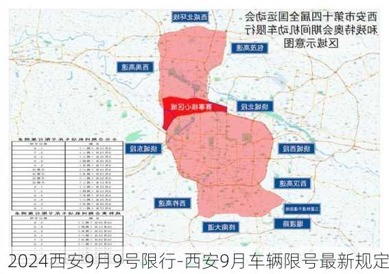 2024西安9月9号限行-西安9月车辆限号最新规定