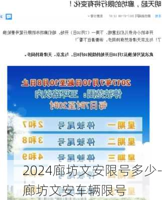 2024廊坊文安限号多少-廊坊文安车辆限号