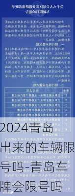 2024青岛出来的车辆限号吗-青岛车牌会限号吗