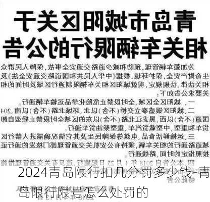 2024青岛限行扣几分罚多少钱-青岛限行限号怎么处罚的